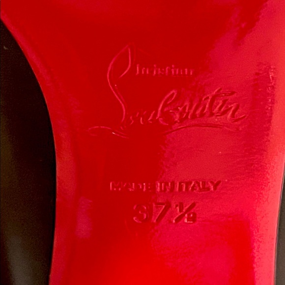 Christian Louboutin Black Leather Boots. - Picture 7 of 9